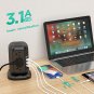 Power Strip Tower with USB Ports-AiJoy Surge Protector with 12 AC Outlet and 4 USB Ports, 10 FT Exte