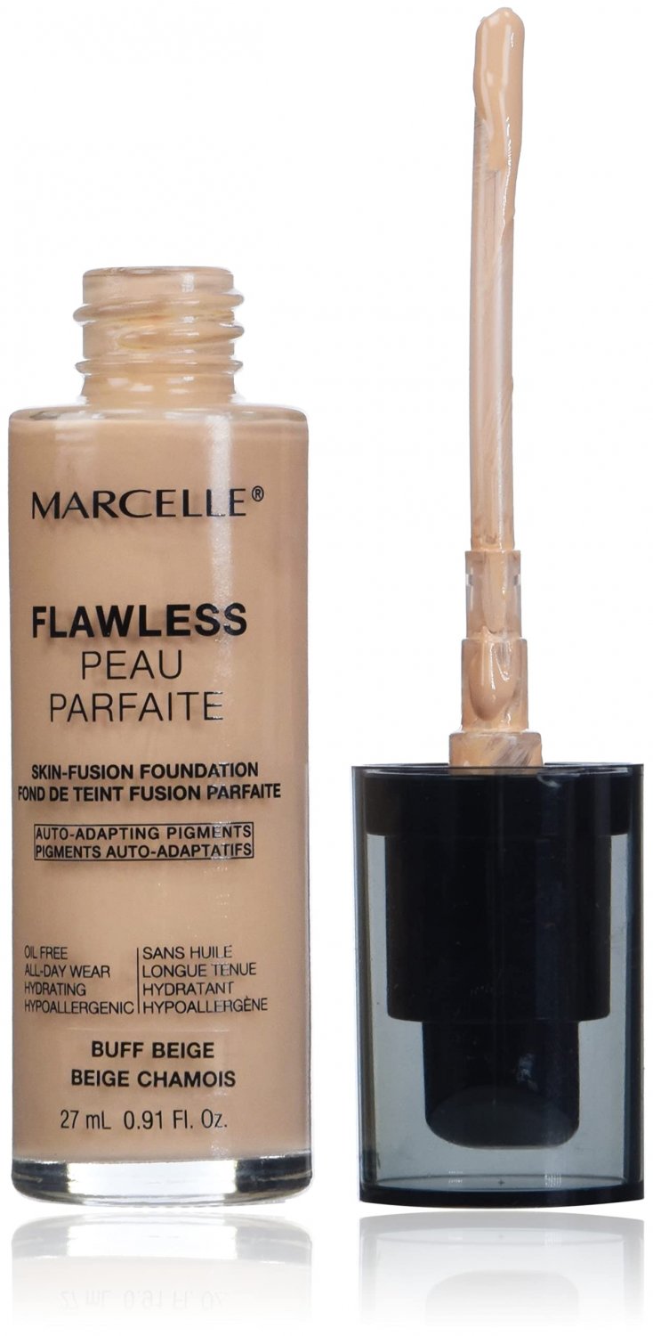 Marcelle Flawless Foundation, Ivory, Hypoallergenic and Fragrance-Free, 0.91 fl oz