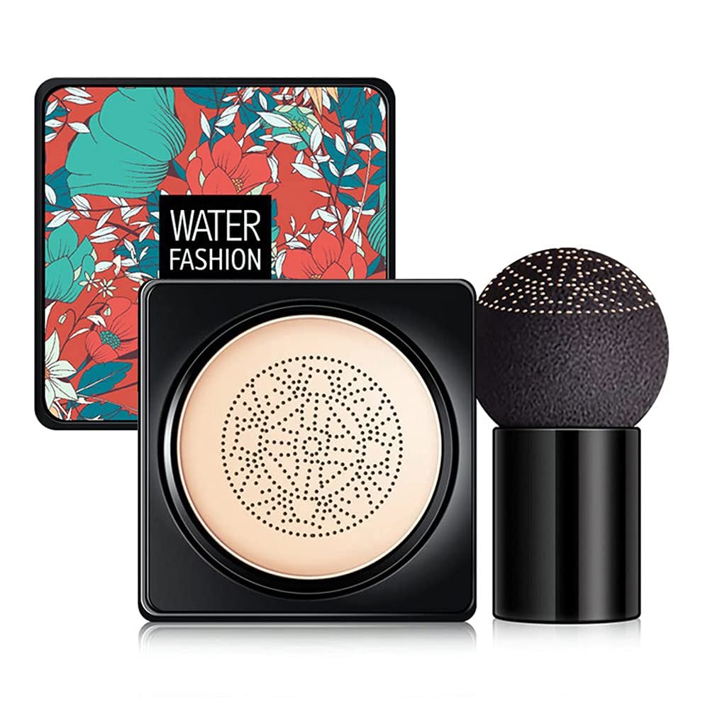 Air Cushion CC Cream Mushroom Head Foundation, BB Cream Moisturizing Concealer Makeup Base,Oil Contr