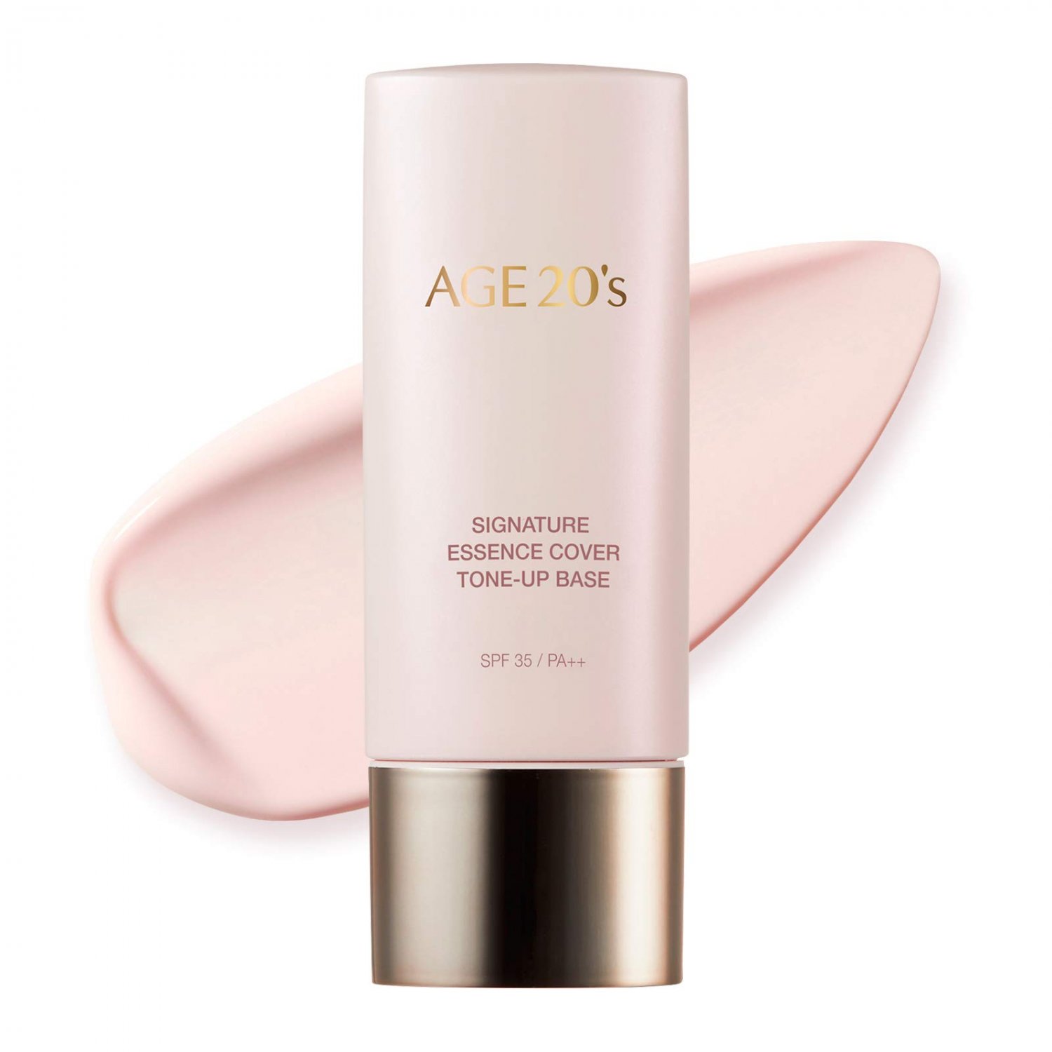 AGE 20's Brightening Pink Tone Up Base, 71% Hydrating Essence SPF35 PA++ Korean Makeup Primer (1.35 