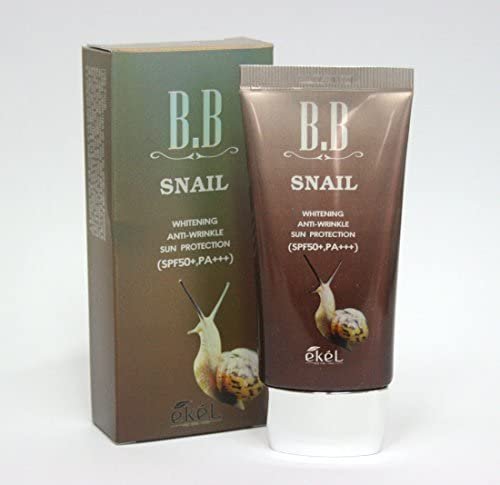 [Ekel] Snail BB Cream 50ml / Blemish Balm,Anti-Wrinkle SPF50+ PA+++ / Korea Cosmetics