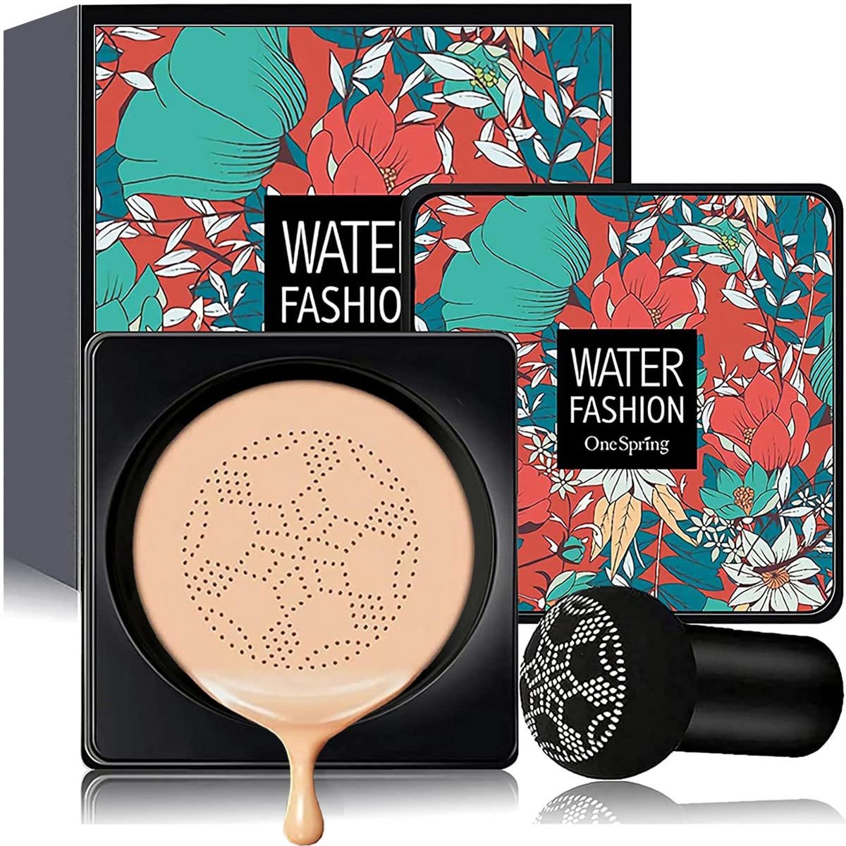Air Cushion CC Cream Mushroom Head Foundation, BliBling Moisturizing BB Cream Makeup Long Lasting Ma