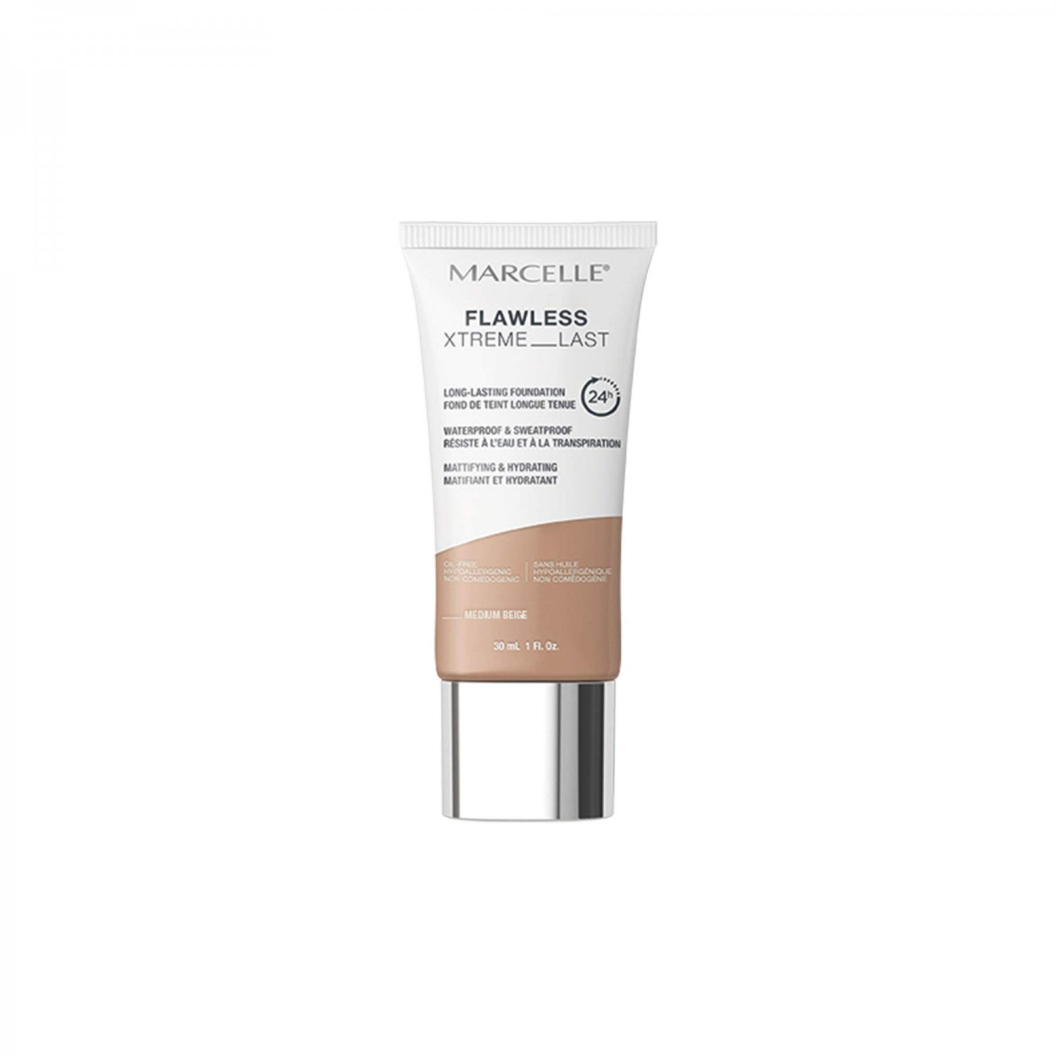 MARCELLE Flawless Xtreme Last Long-lasting Foundation-medium Beige, 1 Oz