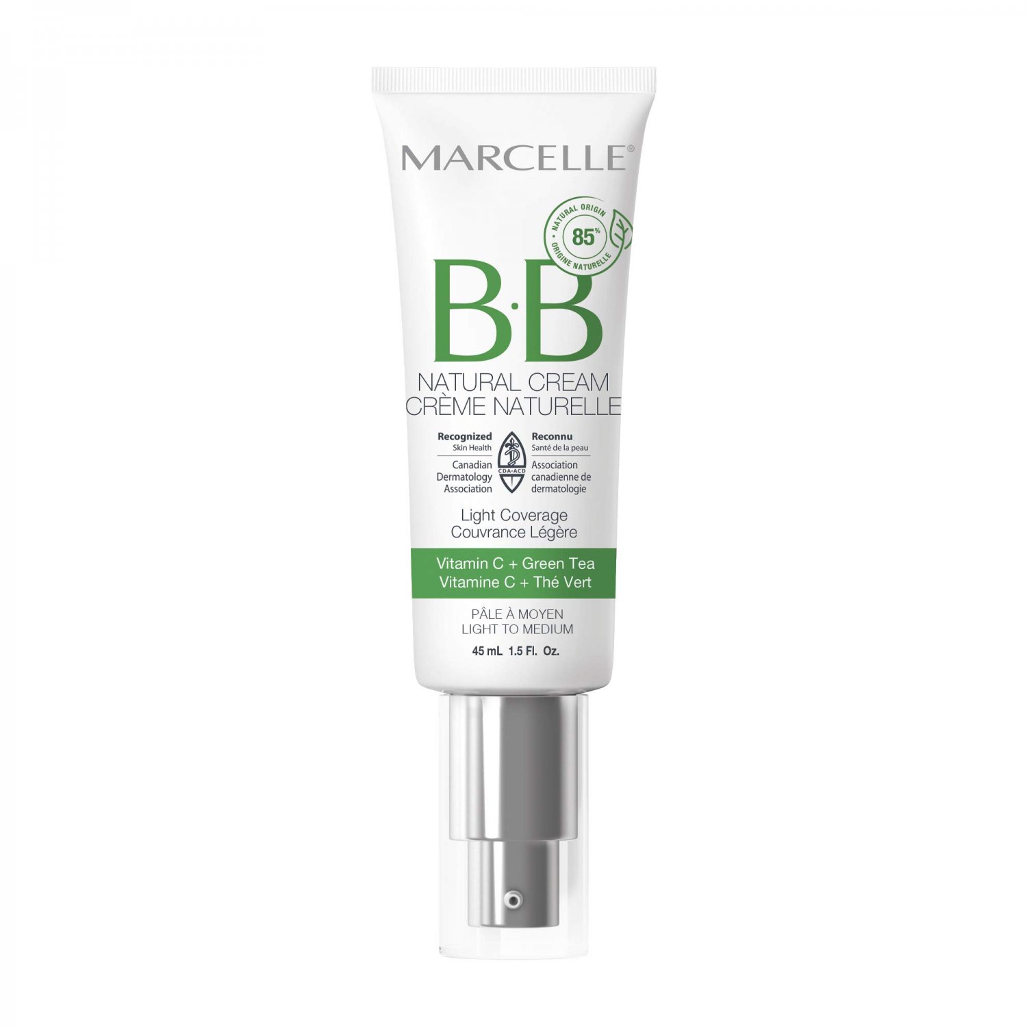 Marcelle BB Natural Cream, Light to Medium, 1.5 Ounces