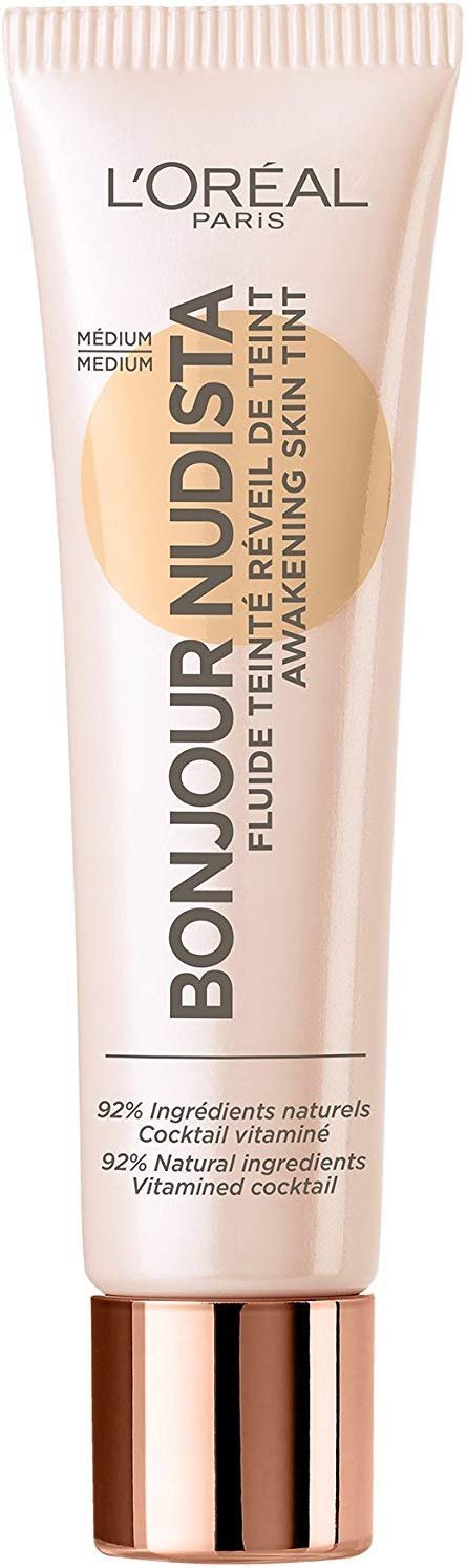 2 x L'Oreal Paris Bonjour Nudista Awakening Skin Tint BB Cream 30ml Medium