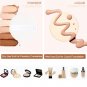 Luckycivia 2.2 Inch 20 Pieces Cosmetic Powder Puff, Soft Sponge Foundation Makeup Tool, BB Cream Fou