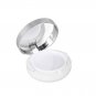 JQYXSS Make-up Powder Container Air Cushion Foundation BB Cream BoxLuxurious White silver edge Lids 