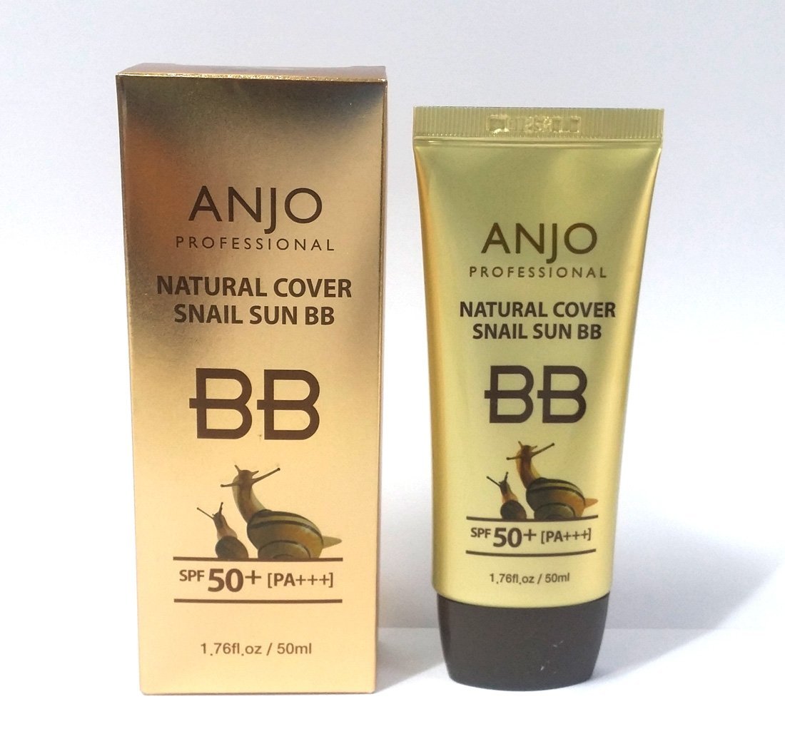 [ANJO] Natural Cover Snail Sun BB Cream SPF 50+PA+++ 50ml X 3EA / Makeup Base/Snail Mucus/Korean Cos