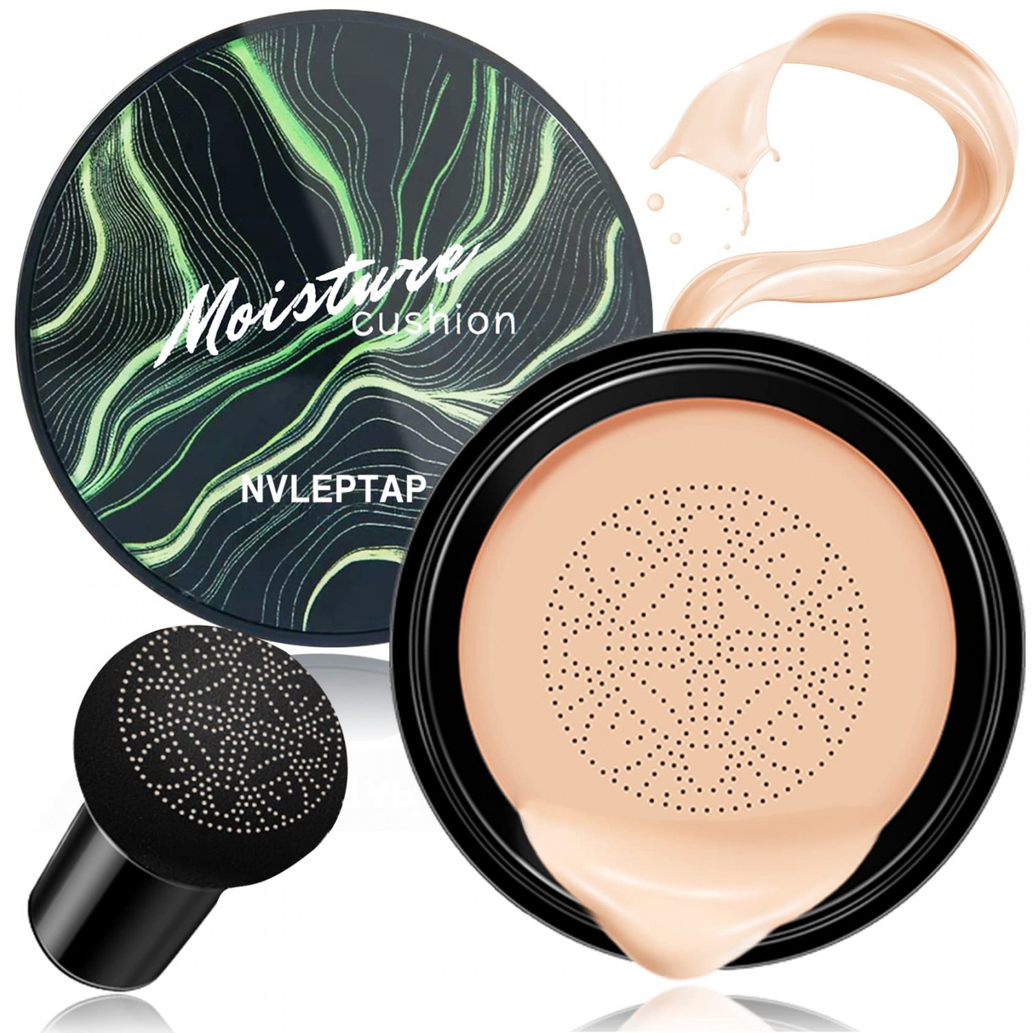 Mushroom Head Air Cushion CC Cream Foundation Moisturizing Concealer BB Cream,Bright Face Makeup Bas