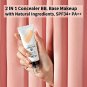 YADAH Silky Fit Concealer BB Power Brightening 1.18 Ounce 23 Natural Beige, 2 in 1 Base Makeup Natur