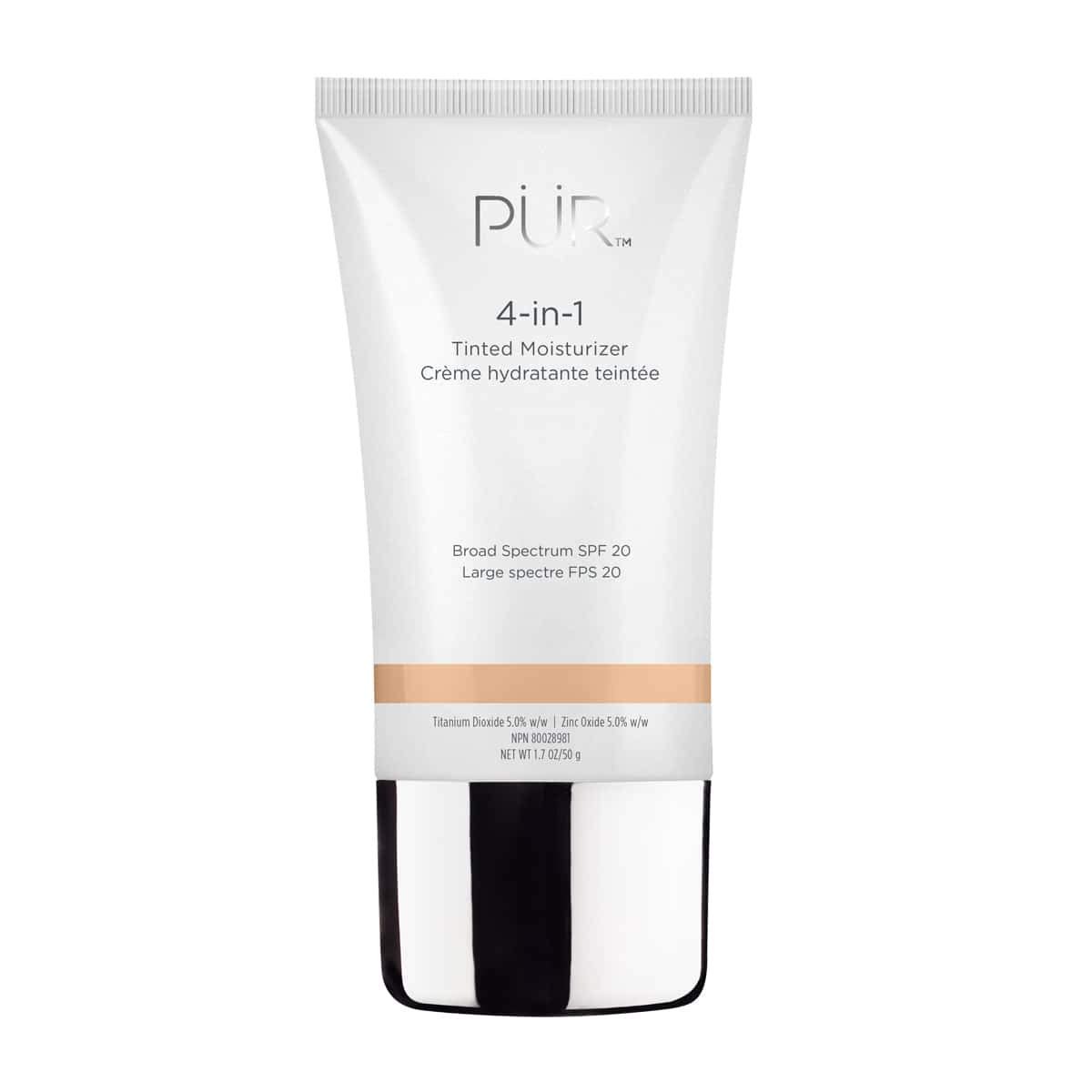 P?R 4-in-1 Tinted Moisturizer With SPF 20 - Hydrating Face Moisturizer, Primer, & Foundation With Sh