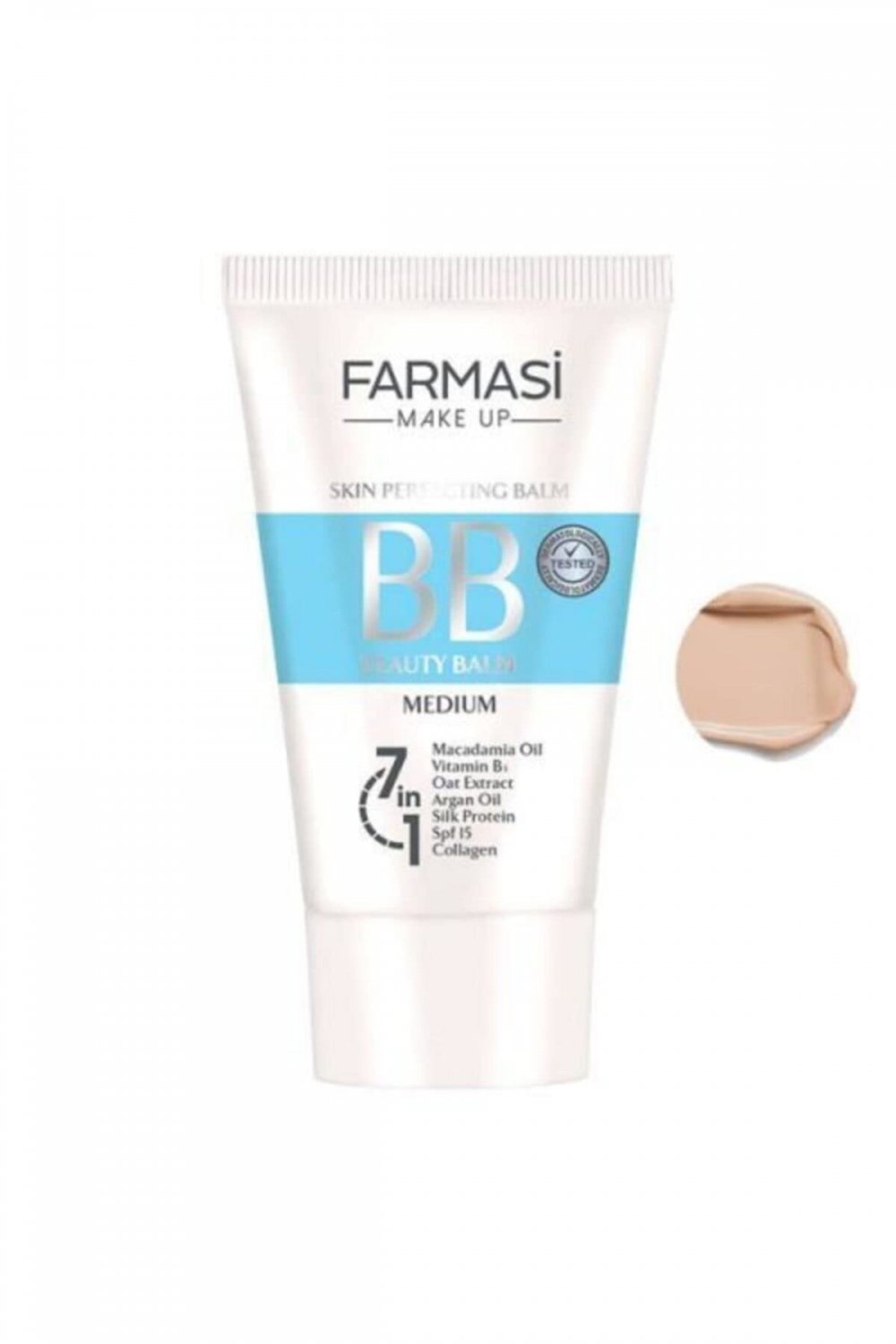 Farmasi Make Up BB Cream Beauty Balm, Full-Coverage Foundation, Concealer, Color Correcting Cream, M