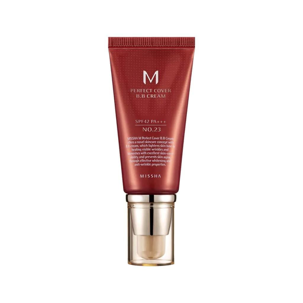 MISSHA M PERFECT COVER BB CREAM #23 SPF 42 PA+++ 50ml-Lightweight, Multi-Function, High Coverage Mak