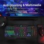 Redragon S101 Wired RGB Backlit Gaming Keyboard and Mouse, Gaming Mouse Pad, Gaming Headset Combo Al