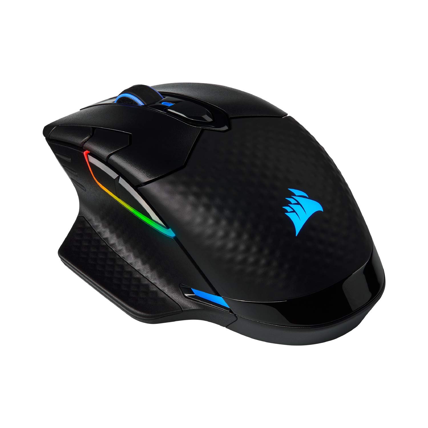 Corsair Dark Core RGB Pro SE, Wireless FPS/MOBA Gaming Mouse with SLIPSTREAM Technology, Black, Back