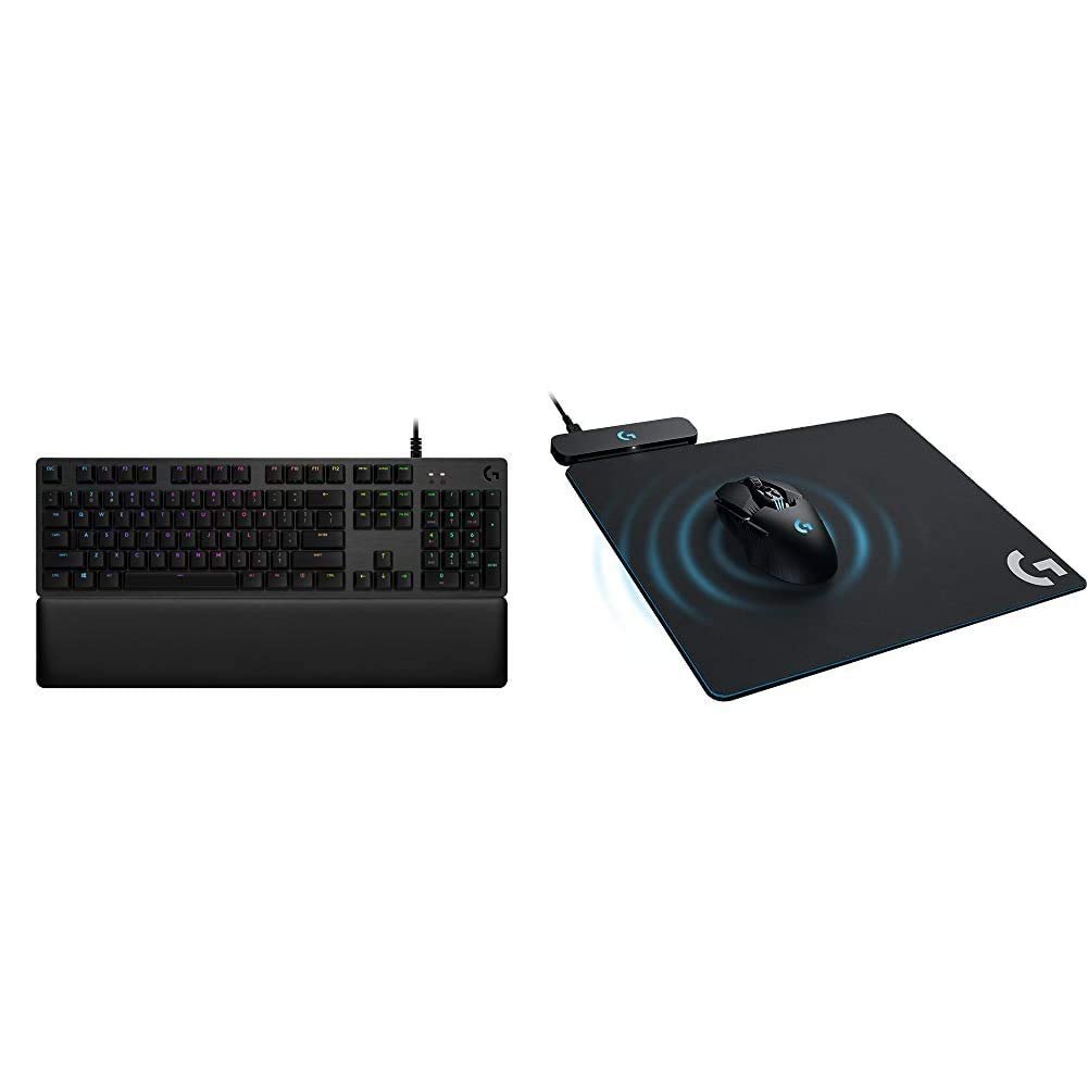 Logitech G513 Carbon LIGHTSYNC RGB Mechanical Gaming Keyboard with GX Brown Switches - Tactile & Pow