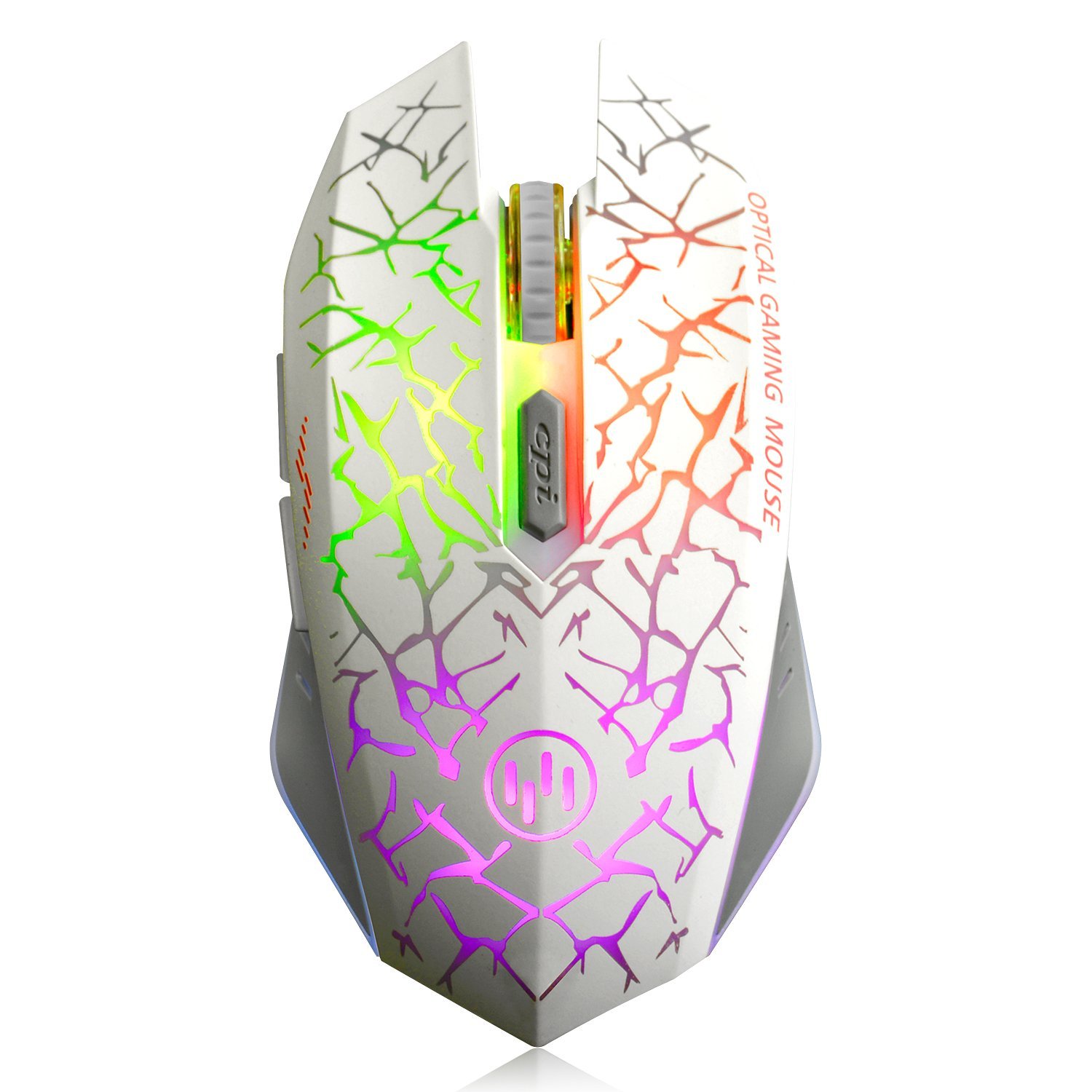 VEGCOO C12 Rechargeable Wireless Gaming Mouse Mice Silent Click Cordless Mouse 7 Smart Buttons PC Ga
