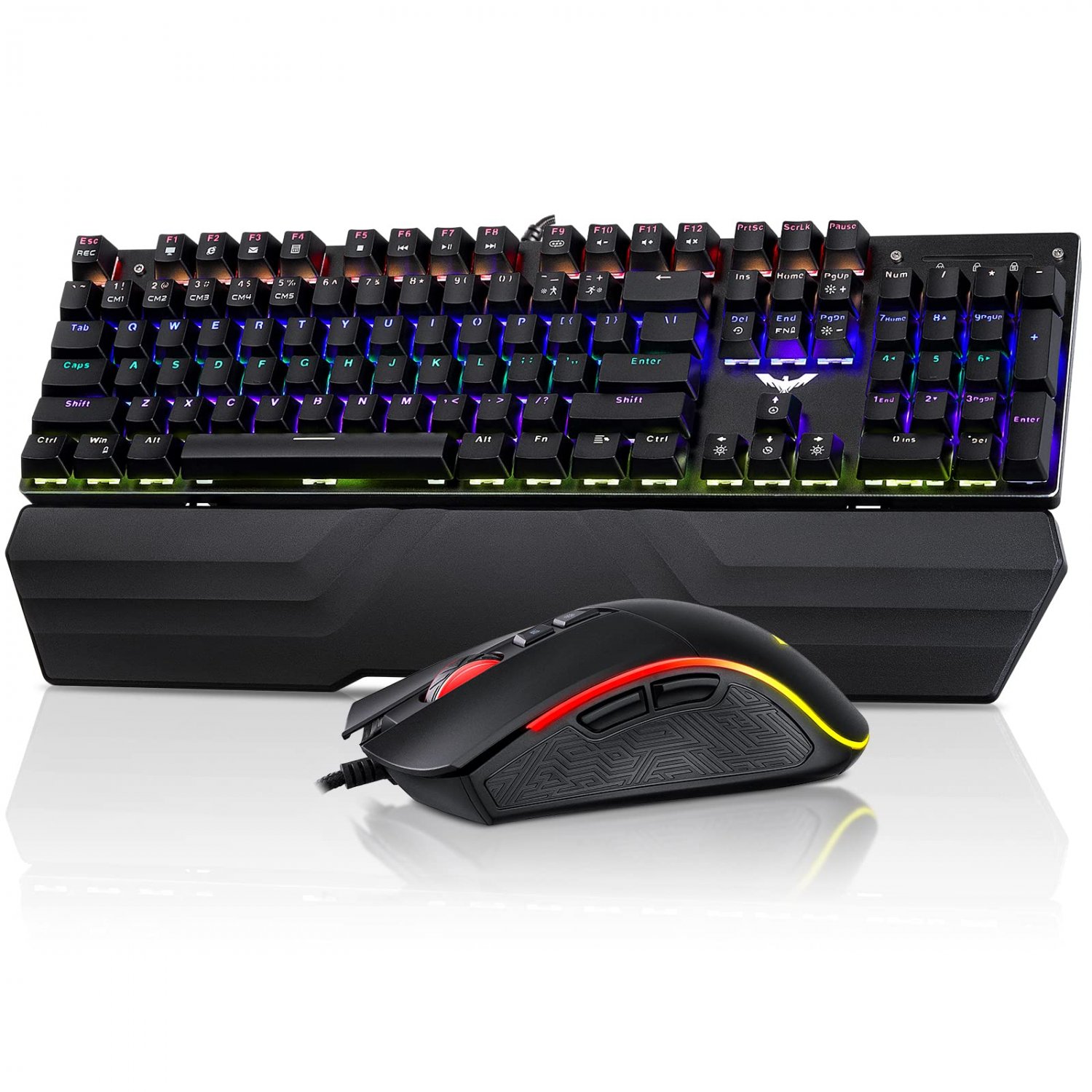 Havit Mechanical Keyboard and Mouse Combo RGB Gaming 104 Keys Blue