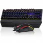 Havit Mechanical Keyboard and Mouse Combo RGB Gaming 104 Keys Blue Switches Wired USB Keyboards with
