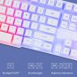 Gaming Keyboard and Mouse Combo-Light Up Keyboard&Gaming Mouse LED Backlit 3600DPI Wired Mechanical