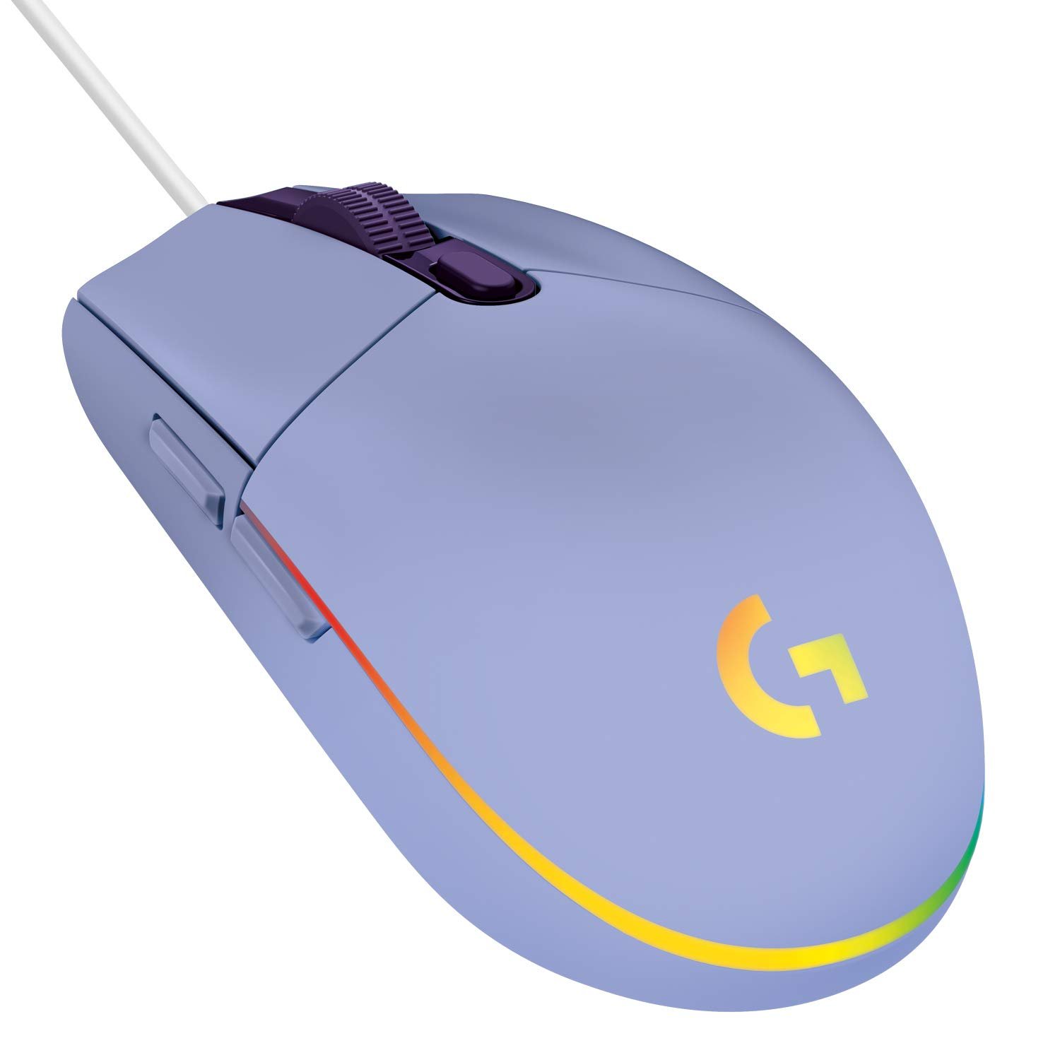Logitech G203 Wired Gaming Mouse, 8,000 DPI, Rainbow Optical Effect LIGHTSYNC RGB, 6 Programmable Bu