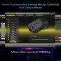 E-YOOSO X-11 Wireless RGB Gaming Mouse Rechargeable, 8000 DPI Wired Gaming Mouse, Type C Wired Custo
