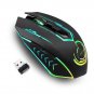Wireless Gaming Mouse Up to 10000 DPI, UHURU Rechargeable USB Wireless Mouse with 6 Buttons 7 Change