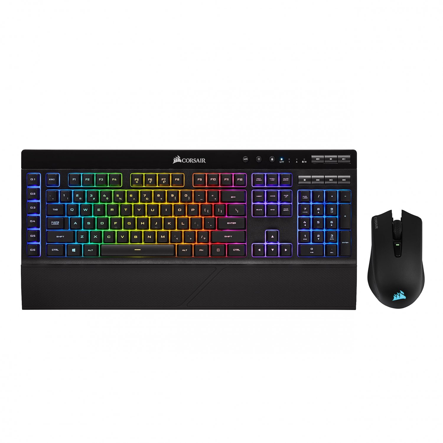 CORSAIR Wireless Gaming Bundle - K57 RGB Wireless Gaming Keyboard - Harpoon RGB Wireless Gaming Mous