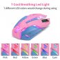 Gaming Mouse,7 Colors Backlit Optical Game Wireless Mice Ergonomic with 2400 DPI and 6 Buttons 4 Sho
