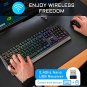 THE G-LAB Combo Tungsten - Backlit Wireless Gaming Keyboard and Mouse Set ? QWERTY Wireless Gaming K