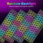 Wireless Gaming Keyboard and Mouse Combo,61 Key Rainbow Backlit Keyboard with Rechargeable 4000mAh,M
