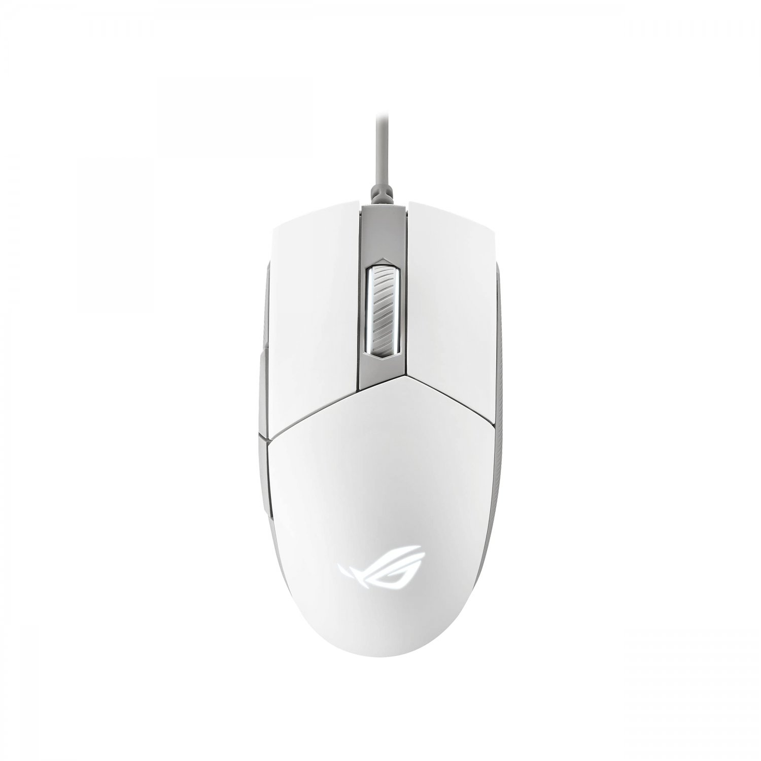 ASUS ROG Strix Impact II Moonlight White Gaming Mouse | Ambidextrous and Lightweight Design, 6200 DP