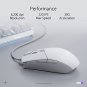 ASUS ROG Strix Impact II Moonlight White Gaming Mouse | Ambidextrous and Lightweight Design, 6200 DP