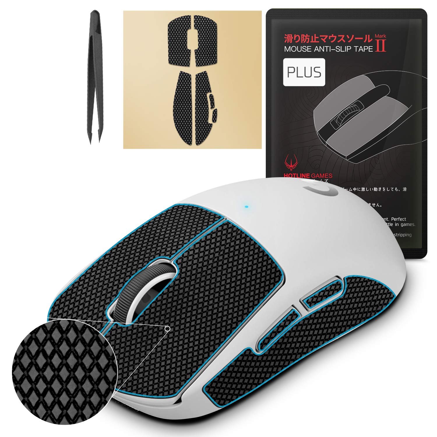 [Grip Upgrade] Hotline Games 2.0 Plus Mouse Anti Slip Grip Tape Compatible With Logitech G Pro X Sup