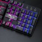 BAKTH Multiple Color Rainbow LED Backlit Mechanical Feeling USB Wired Gaming Keyboard and Mouse Comb