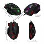 12 Programmable Buttons C12 Gaming Mouse, AFUNTA Laser Double-Speed Adjustment 8000DPI Mice Support 