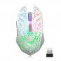Q8 Wireless Gaming Computer Mouse, 2.4GHz USB Optical Rechargeable Ergonomic LED Wireless Silent Mou
