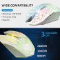 Q8 Wireless Gaming Computer Mouse, 2.4GHz USB Optical Rechargeable Ergonomic LED Wireless Silent Mou