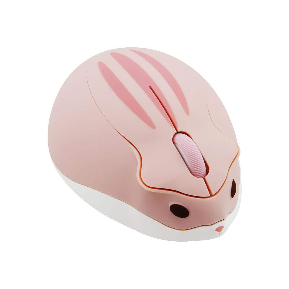 2.4GHz Wireless Mouse Cute Hamster Shape Less Noice Portable Mobile Optical 1200DPI USB Mice Cordles