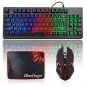 RGB 87 Keys Gaming Keyboard and Backlit Mouse Combo,BlueFinger USB Wired Rainbow Keyboard,Gaming Key