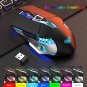 AULA 2.4G Wireless Gaming Mouse, Rechargeable Bluetooth 5.0 3.0 Computer Mice with Side Buttons, LED