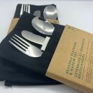 NEW Starbucks Napkin & Flatware Set Stainless for kids 2sets