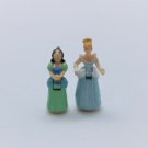 Vintage Polly pocket Disney Cinderella castle 2 Figures  Bluebird