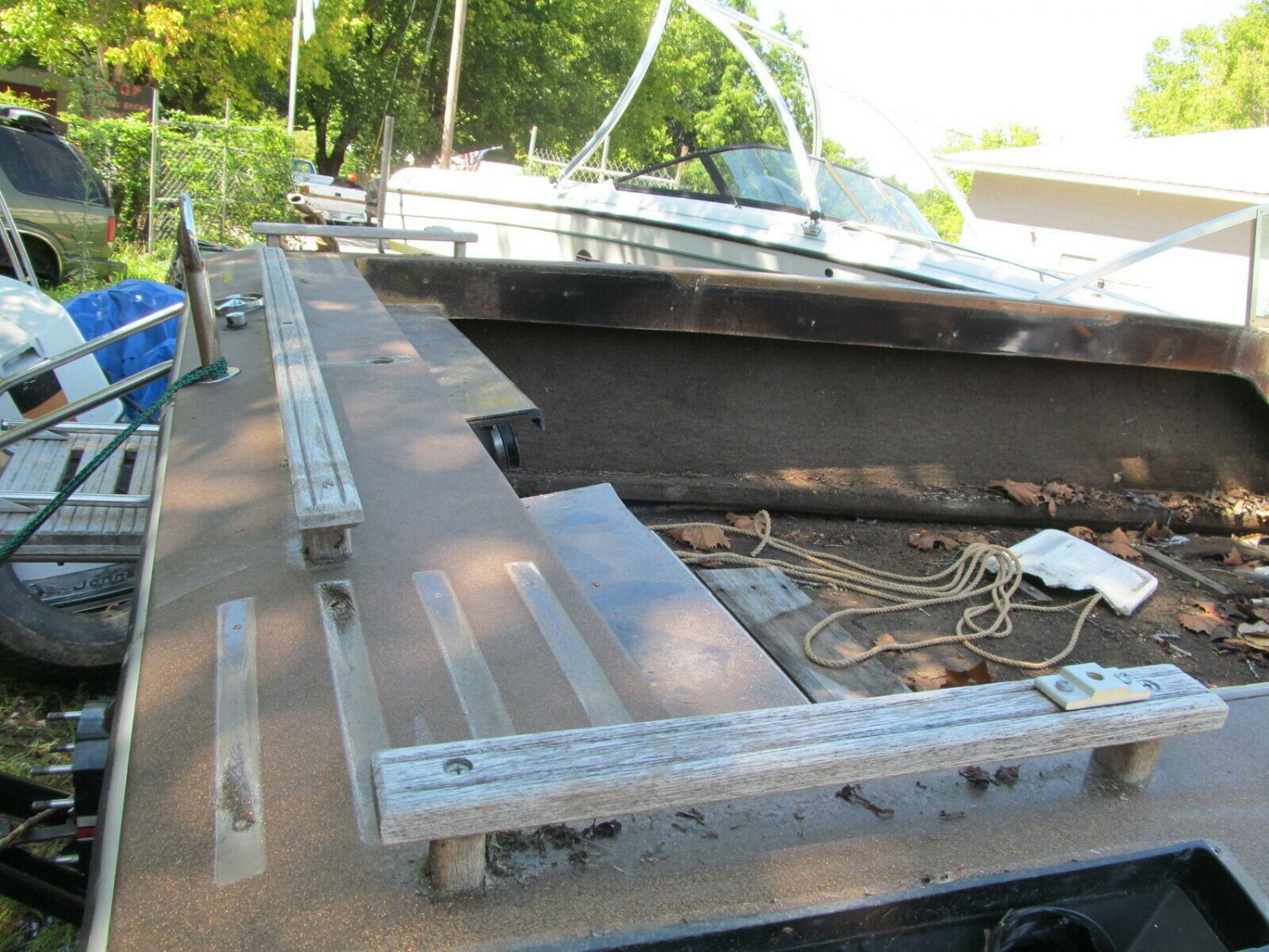TEAK Wood Boat TRANSOM RAILING 48" and 18" Pair