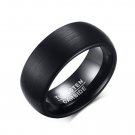 8mm Men’s Matte Black Tungsten Carbide Comfort Fit Band
