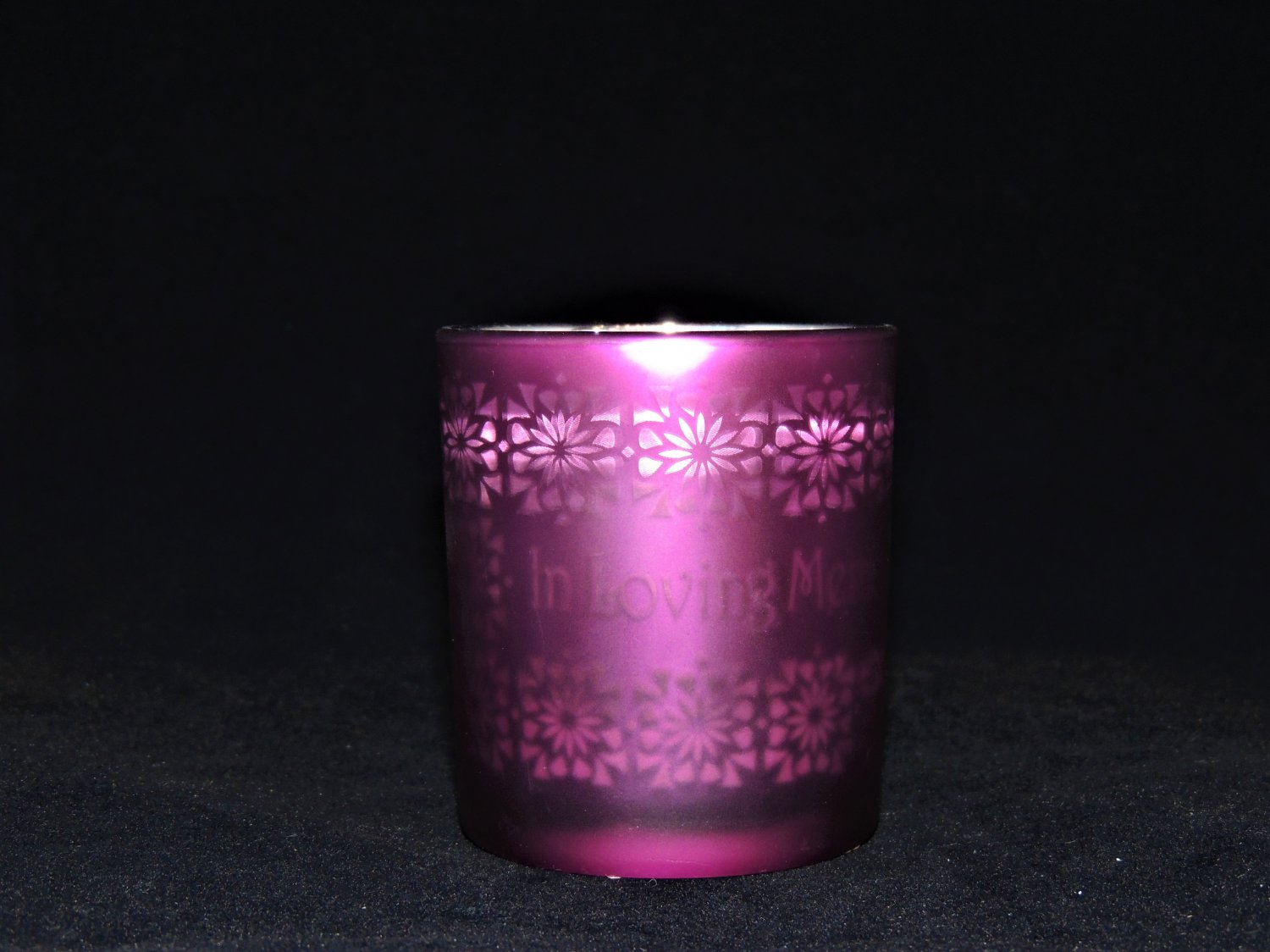 Glass LED Memorial Candle