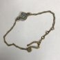 Brass and Aquamarine Guardian Bracelet