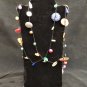 Lariat Button Necklace
