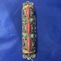 Metal Multi Stones Mezuzah