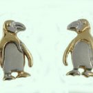 14 kt Gold Penguin Earrings
